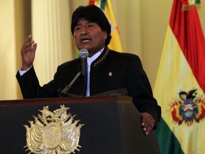 El presidente boliviano, Evo Morales