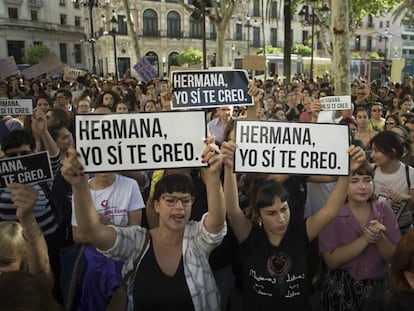 Protesto contra a sentença em Sevilla