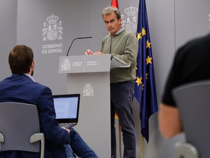 Fernando Simón, director del Centro de Coordinación de Alertas y Emergencias Sanitarias (CCAES), en su comparecencia del 1 de octubre.