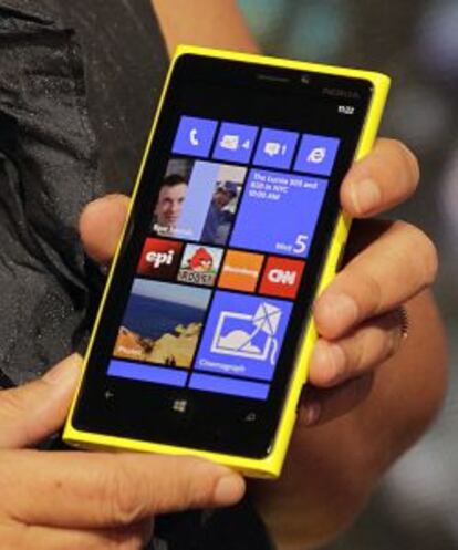 Smartphone con el sistema operativo Windows Phone.