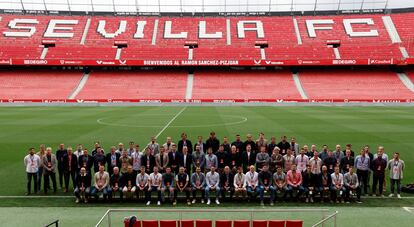 Participantes  del séptimo Encuentro de Canteras organizado por LaLiga en Sevilla el pasado mayo.