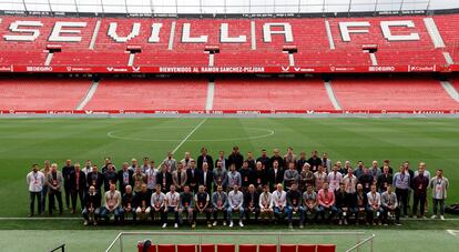 Participantes del séptimo Encuentro de Canteras organizado por LaLiga en Sevilla el pasado mayo.