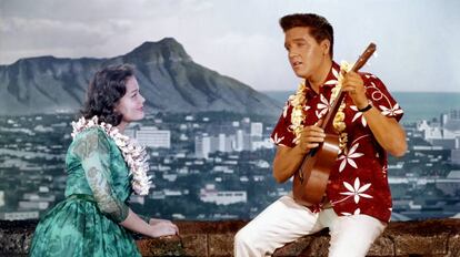 Fotograma de la película 'Amor en Hawái' con Elvis Presley.
