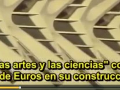 La ciudad de las Artes y las Ciencias de Valencia en una imagen del documental de la BBC "La gran quiebra española".