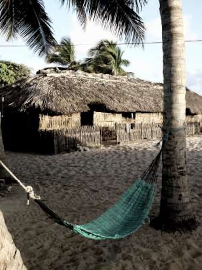 Una hamaca en el rancho de Baixa Grande, en el parque nacional de los Lençóis Maranhenses.