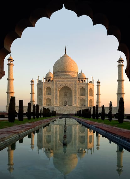 El Taj Mahal en Agra.