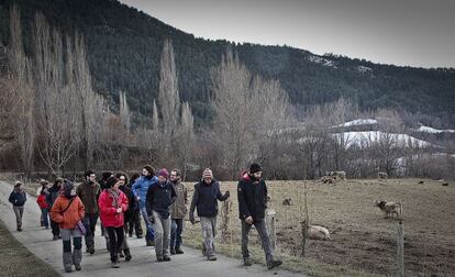 Alumnos del curso de pastores de Montenartró (Pallars Sobirà).