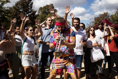 Actuación de 'Els Senyora' en el Parc de la Ciutadella. 