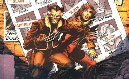 Detalle de la portada de 'Días del futuro pasado', de Chris Claremont y John Byrne, publicado por Panini, editora de Marvel en España.