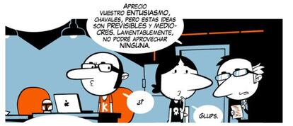 Una viñeta de '¿Dónde está el guionista?'.