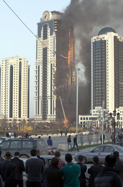 El Olimp es el edificio más alto de Chechenia.