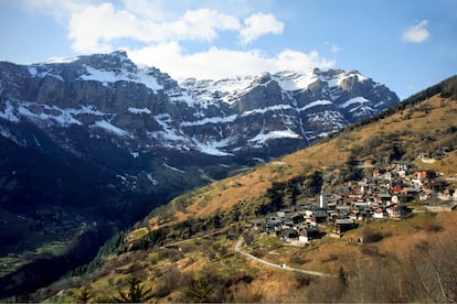 Pueblo de Albinen, en el cantón suizo de Valais.