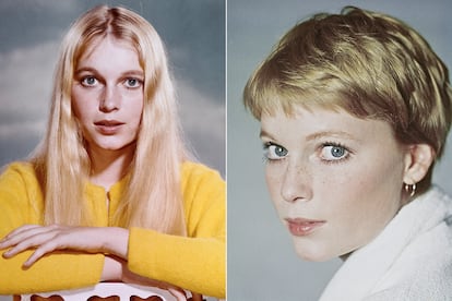 El peluquero Vidal Sassoon, conocido por crear un corte geométrico inspirado en el movimiento Bauhaus, acabó con la melena de Mia Farrow en un acto promocional de La Semilla del Diablo (Roman Polanski, 1968). En realidad, la actriz ya lo había llevado corto un par de años antes, pero esta estrategia revolucionó a la prensa y cambió su carrera para siempre. Sin duda, uno de los cortes de pelo más icónicos de la historia del cine.