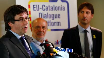 L'expresident Carles Puigdemont, aquest mes de maig.