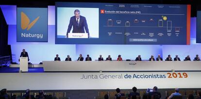 Francisco Reynés interviene en la junta de accionistas de Naturgy.