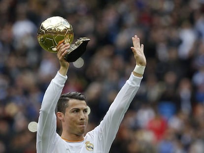Cristiano Ronaldo recibe su tercer Balón de Oro en 2014