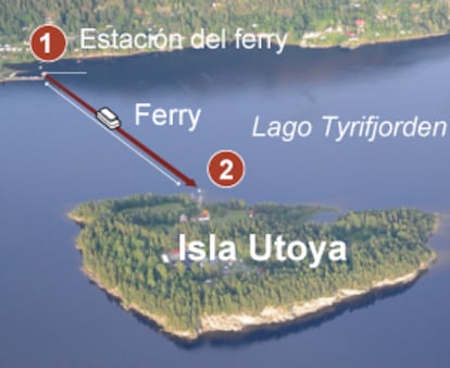 La ruta de la muerte de Breivik