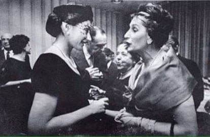 Julita con Maria Callas.