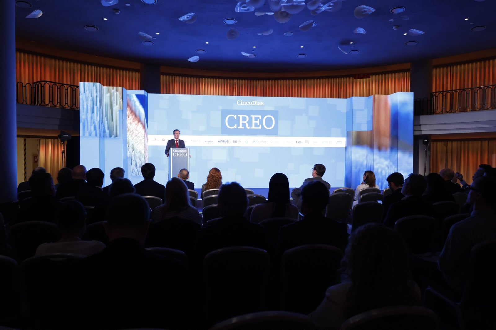 El foro CREO de Cinco Días, durante la intervención del presidente de la CNMV, Carlos San Basilio.