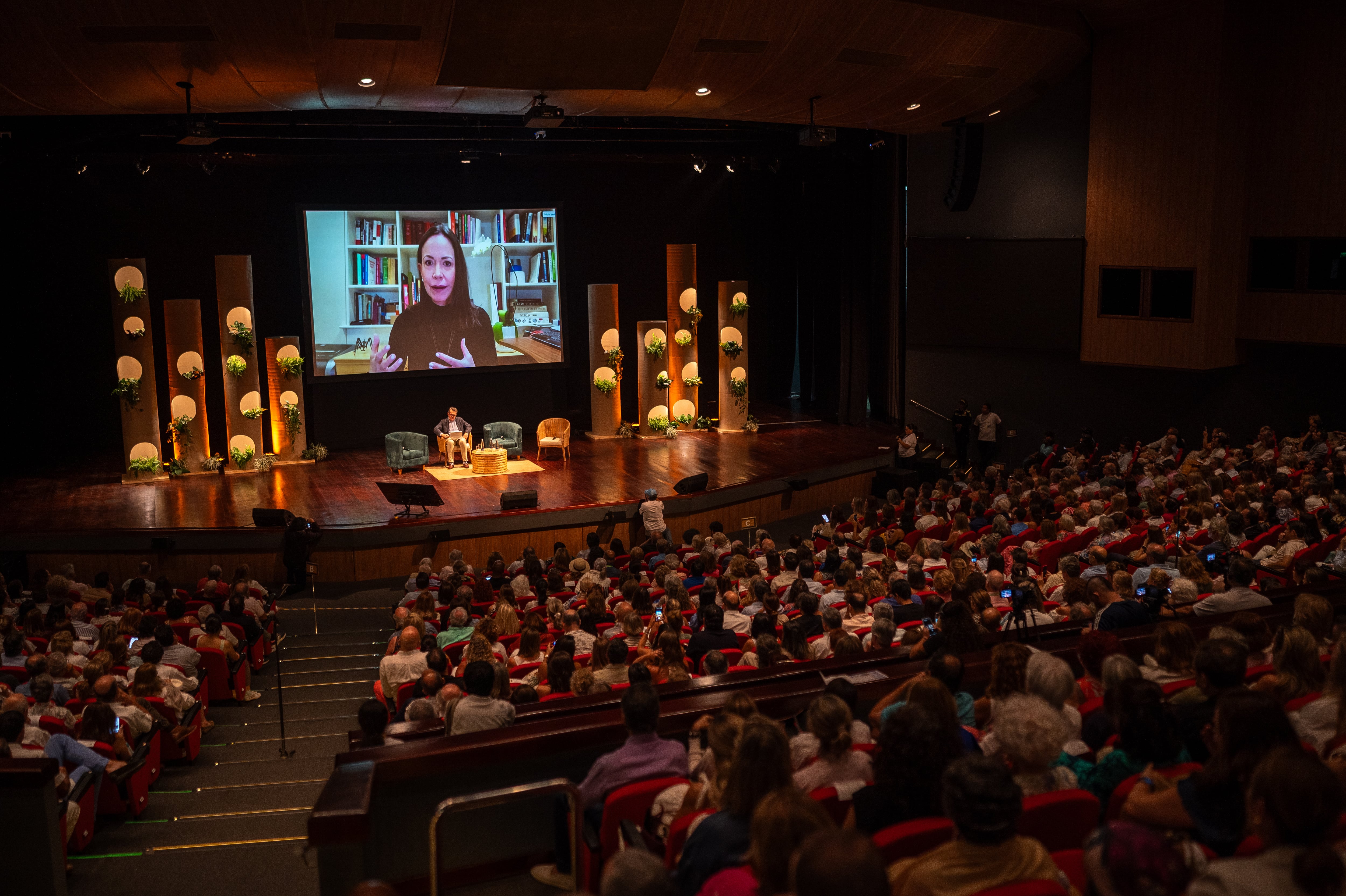 Entrevista a María Corina Machado este viernes.