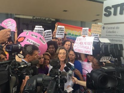 A deputada Maria do Rosário no STF.