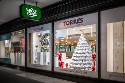Escaparates de Torres en Whole Foods, en EE UU el pasado diciembre. Imagen proporcionada por la empresa