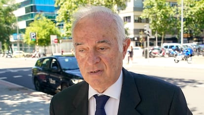 El juez Juan Carlos Peinado, cerca de los Juzgados de Plaza Castilla en Madrid.