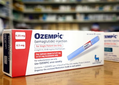 Una caja del medicamento Ozempic para el mercado estadounidense.