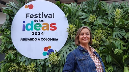 Claudia Vásquez, directora en Colombia de The Nature Conservancy, en el Festival de las Ideas, este sábado en Villa de Leyva (Boyacá).