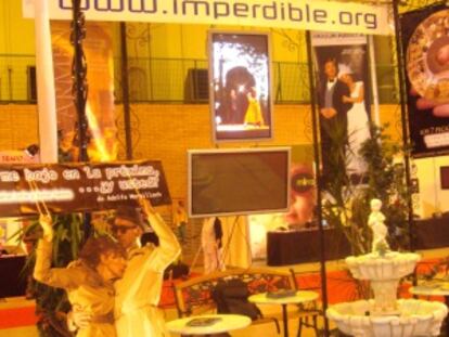 Stand de la productora Imperdible en Mercartes 2010.