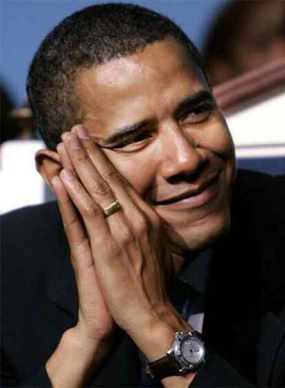 Barack Obama, durante un acto religioso el pasado lunes en Illinois.