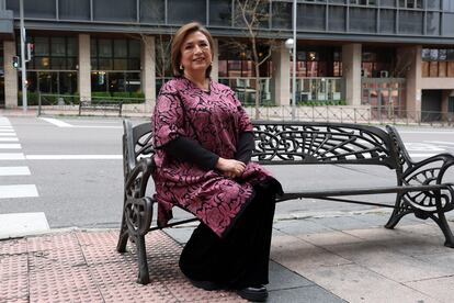 Xóchitl Gálvez en Madrid, el 11 de febrero.