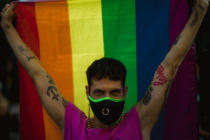 Protestas contra la LGTBfobia en Barcelona el pasado 22 de julio.
