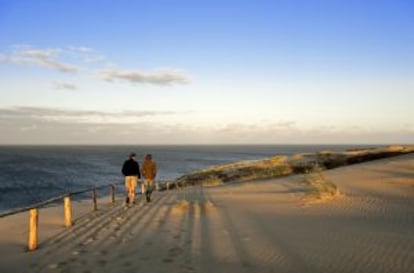 Playa del istmo de Curlandia, en Lituania.