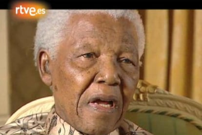 Captura del reportaje de <i>En portada</i> dedicado a Nelson Mandela.