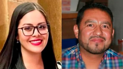 Los agentes Suay Kassandra Domínguez Pastrana y Enrique Linares Ríos.