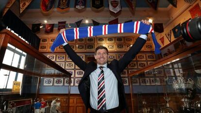 Steven Gerrard, em sua apresentação como treinador do Rangers.