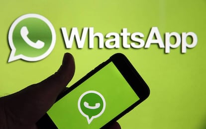 PARIS, FRANCE - MARCH 15: In this photo illustration, the social media application logo, WhatsApp is displayed on the screen of an iPhone in front of a computer screen showing a WhatsApp logo on March 15, 2019 in Paris, France. Social media Facebook, Instagram, Messenger and WhatsApp have been affected by a global outage for nearly 24 hours on March 14, 2019 cutting virtual worlds to nearly 2.3 billion potential users. Facebook has explained the causes of malfunctions that have disrupted its networks in recent days. This failure is due to the "server configuration change" that has caused cascading problems Facebook is excused for the inconvenience caused to users and companies that are dependent on Facebook, Instagram or WhatsApp to run their business.(Photo by Chesnot/Getty Images)