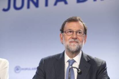 Rajoy preside la Junta Directiva Nacional del PP.