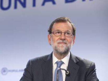 Rajoy preside la Junta Directiva Nacional del PP.