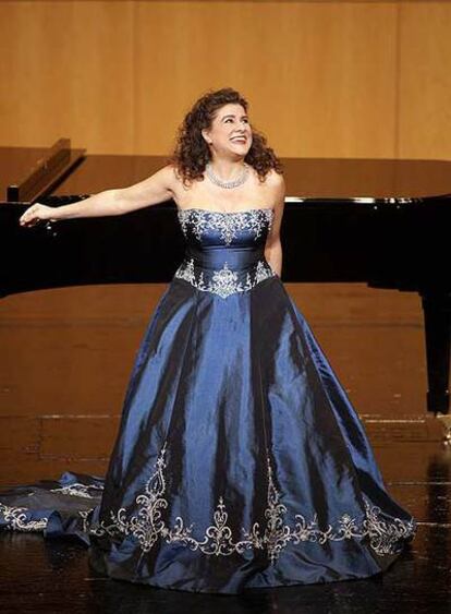 Cecilia Bartoli, durante su actuación en el Teatro Real.