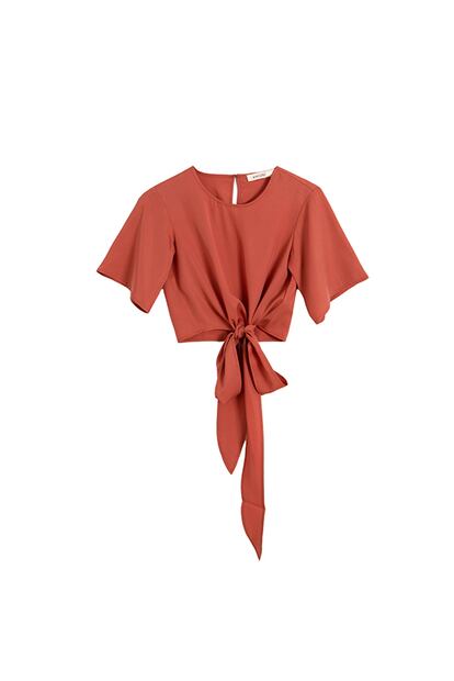 Blusa lazada coral (29,99 €), de Amichi.