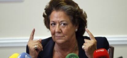 La alcaldesa de Valencia, Rita Barberá.