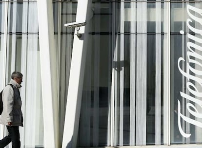 Edificio de Telef&oacute;nica en Barcelona.