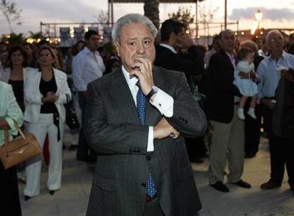 Francisco Hernando, durante la fiesta que organizó en su macrourbanización de Seseña.