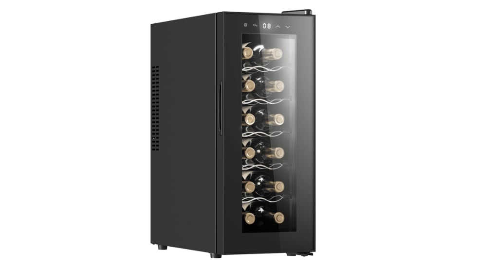 Vista de a vinoteca Cecotec GrandSommelier 1250 CoolCrystal.