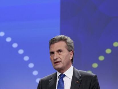 El comisario de Energ&iacute;a, G&uuml;nther Oettinger.