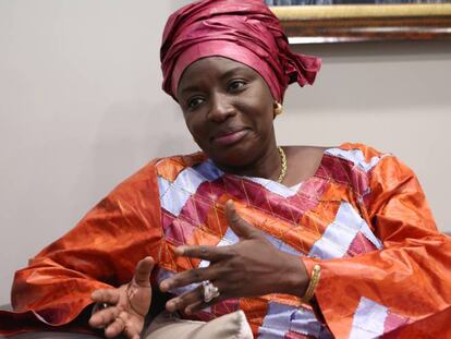 Aminata Touré, la segunda mujer en liderar el Gobierno de Senegal, durante su estancia en Madrid en el foro Views.