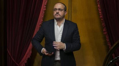 Alejandro Fernández, aquest dimecres al Parlament.