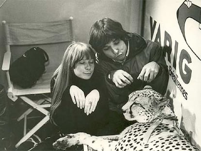 Rita Lee y Arnaldo Baptista, dos de los Mutantes, en 1969.